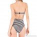 GIRL AND SEA Women Striped Halter Bikini Set Backless Two Piece Bathing Suit Swimsuit Stripe B07MWW2BBJ